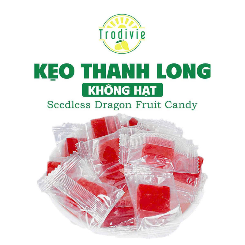 Seedless dragonfruit candy