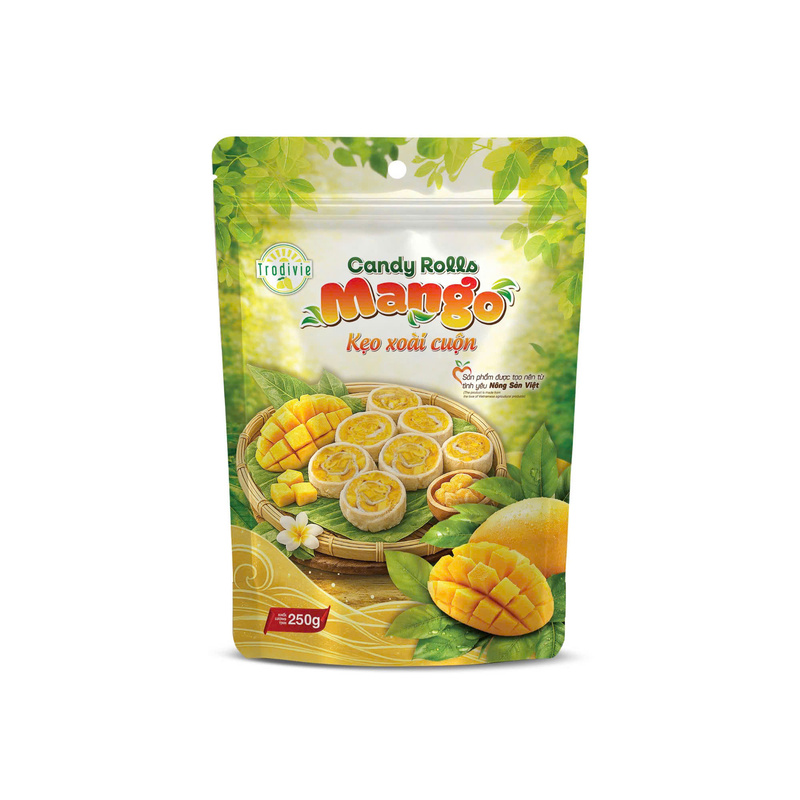 Rolled mango candy