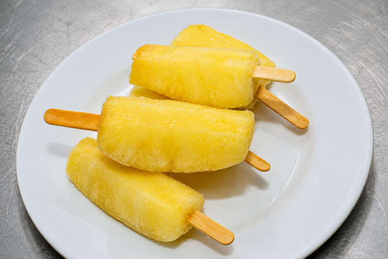 Frozen pineapple stick