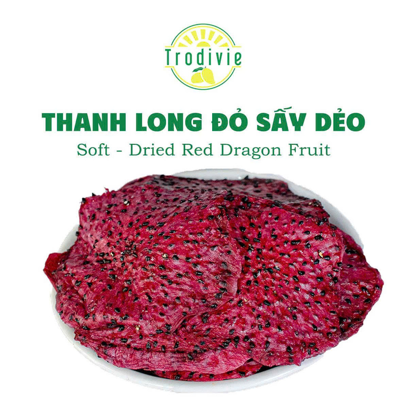 Soft-dried red dragonfruit