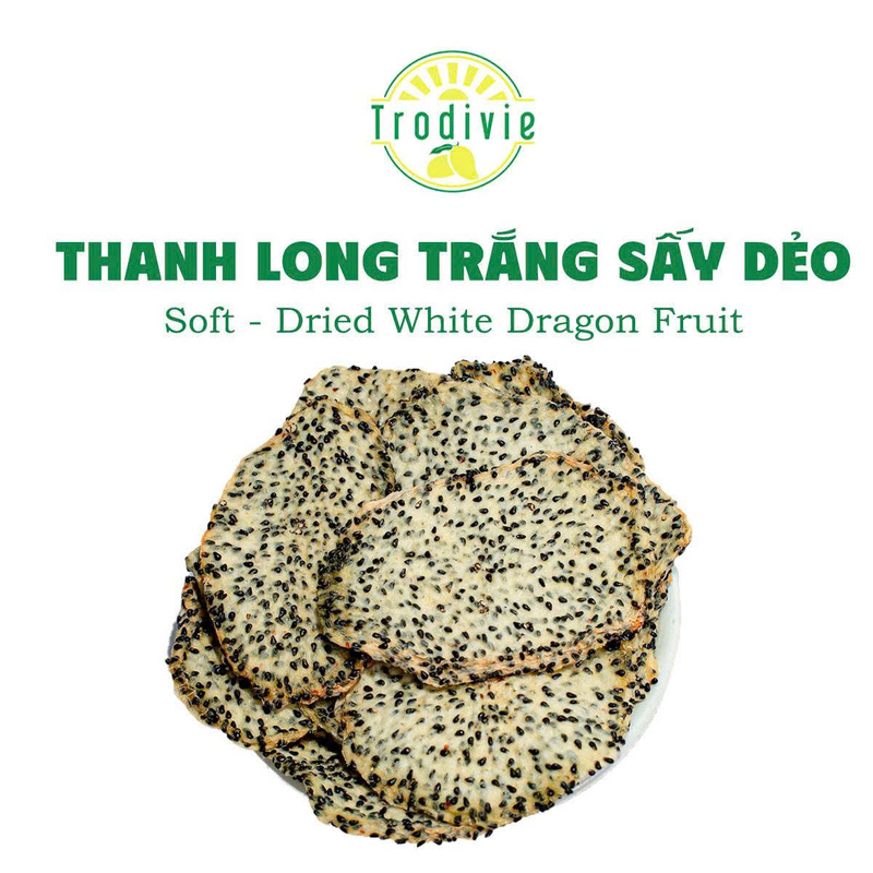 Soft-dried white dragonfruit