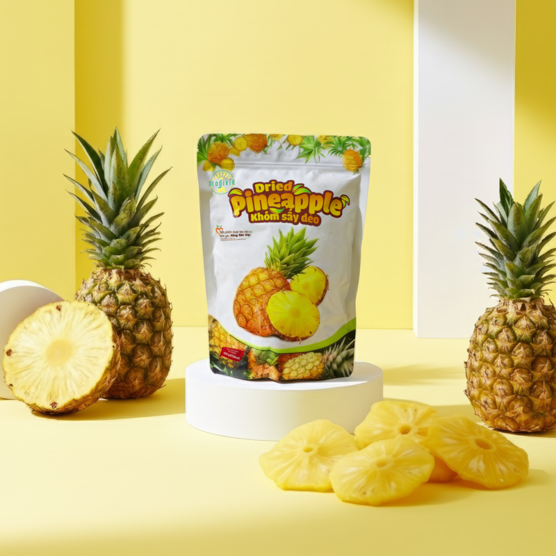 Soft-dried pineapple