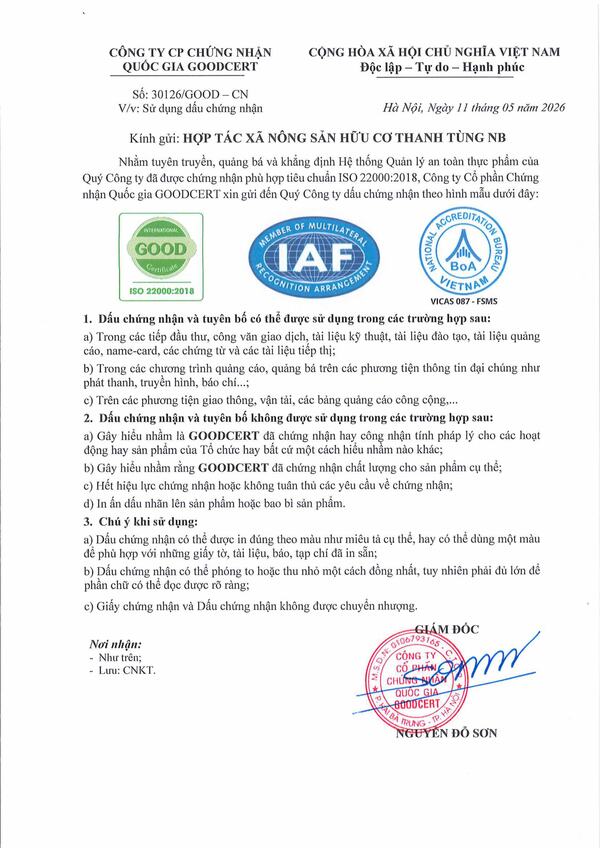 ISO 22000:2018 certification