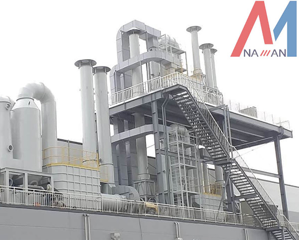 Boiler and incinerator gas treatment equipment