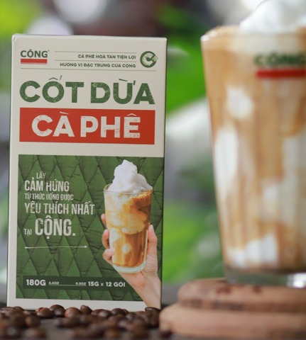 Instant coconut milk coffee