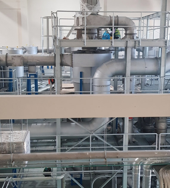 Industrial piping installation service