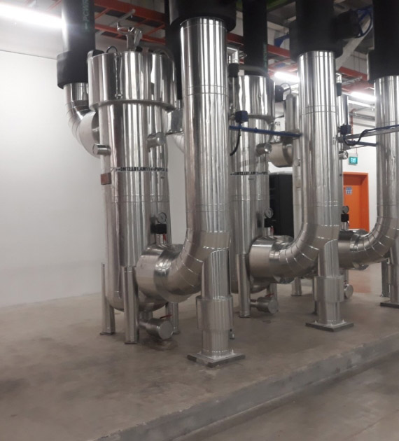 Industrial piping installation service