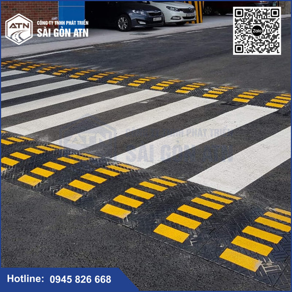 Rubber speed humps