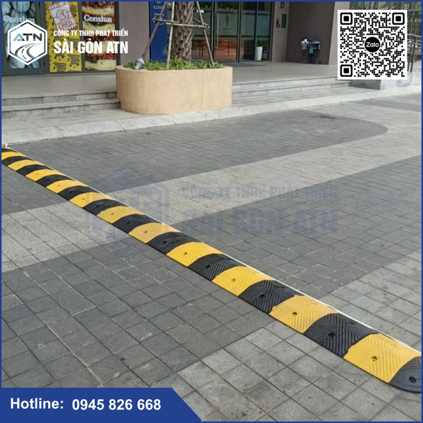 Rubber speed humps