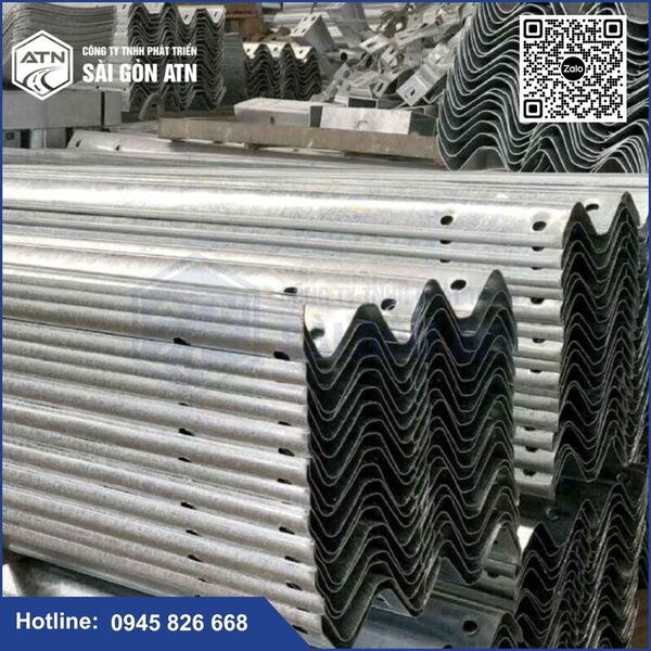 Galvanized W-beam guardrails