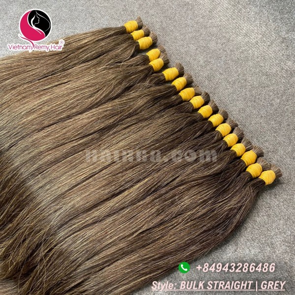 Grey hair extensions