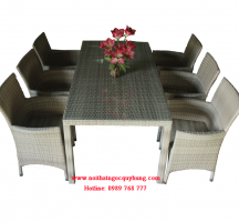Rattan cafe tables and chairs
