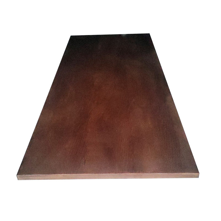 Wooden desk surface