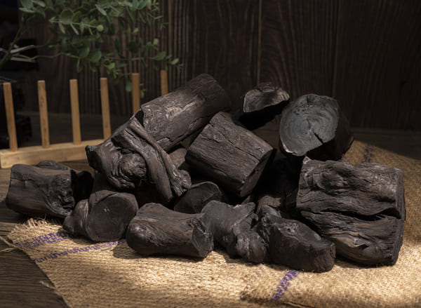 Coffee wood charcoal