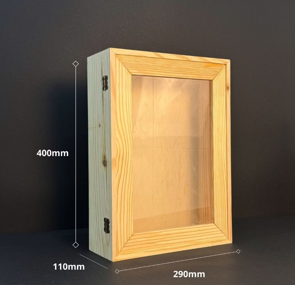 Premium pine wood box 29x40x11cm