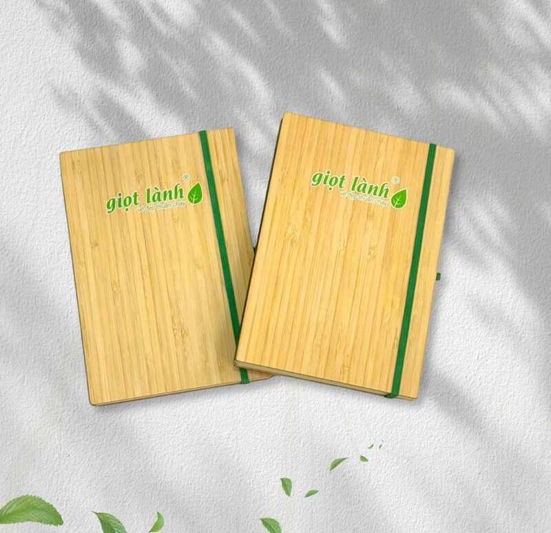 A5 bamboo cover notebook
