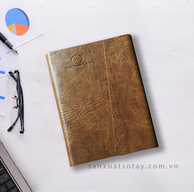 Notebook with painted edges