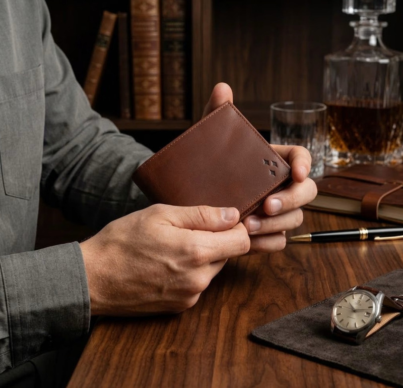 Men leather wallet