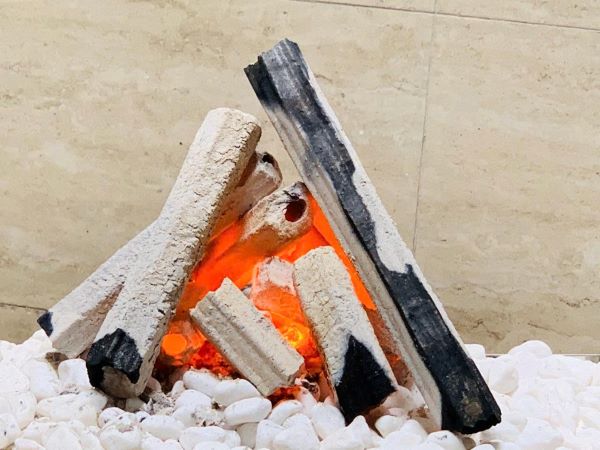 Sawdust charcoal