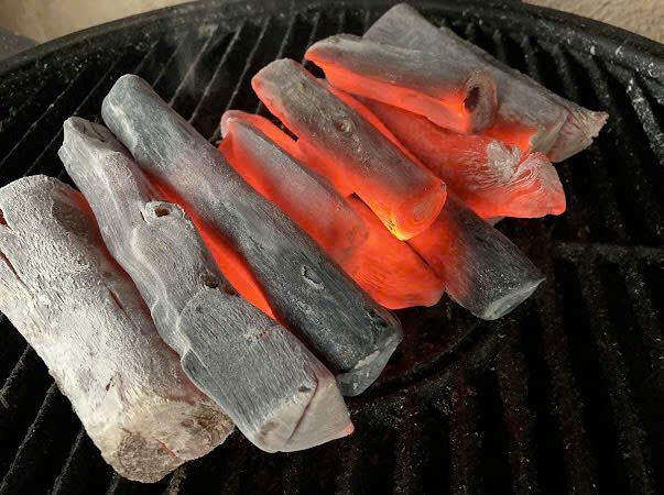 Sawdust charcoal