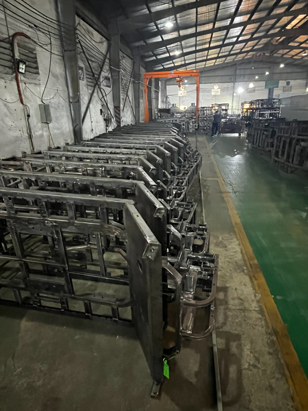 Golf cart frame fabrication