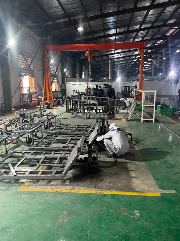 Golf cart frame fabrication