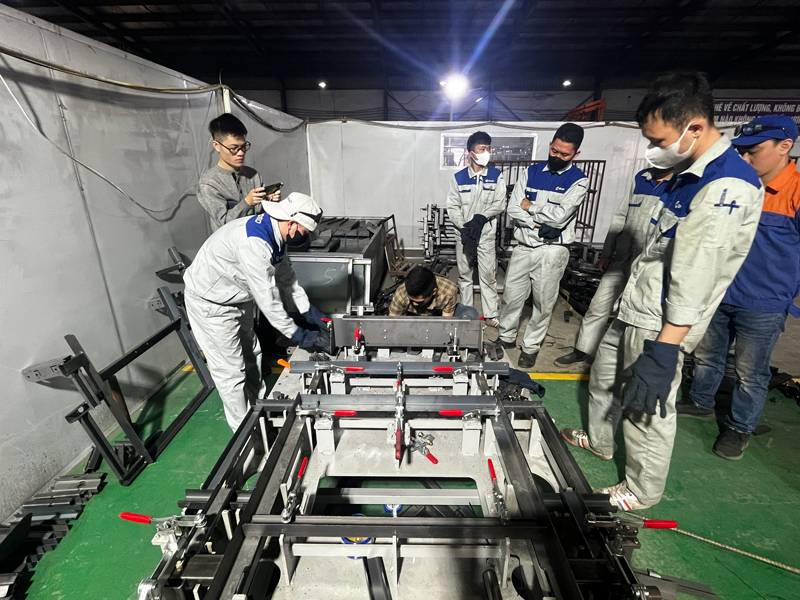 Golf cart frame fabrication