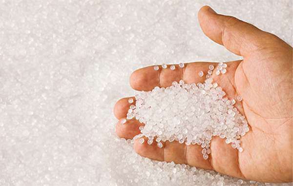 White plastic pellets