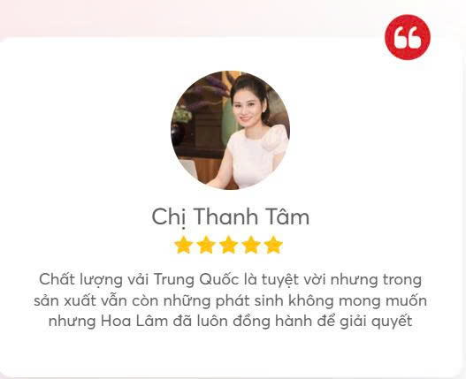 Customer testimonial
