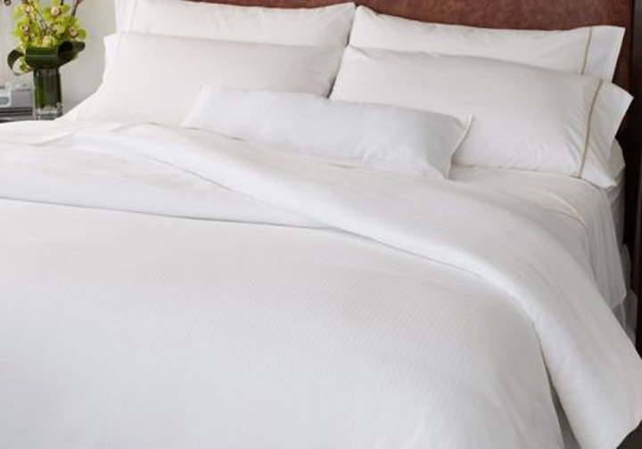 Plain White Hotel Sateen Fabric