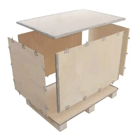 Collapsible plywood boxes