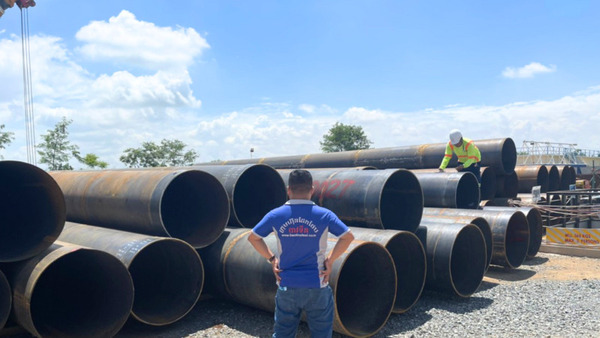 Large-diameter steel pipe