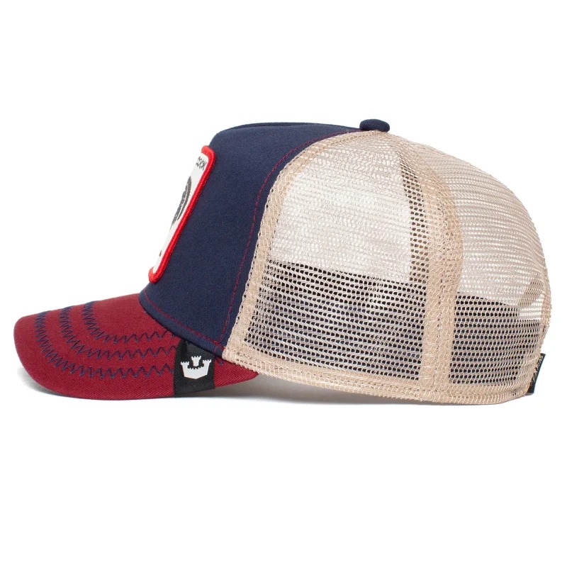 Goorin Bros The Cock trucker hat - Navy blue and red