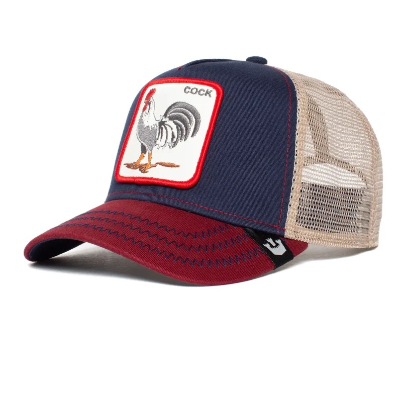 Goorin Bros The Cock trucker hat - Navy blue and red
