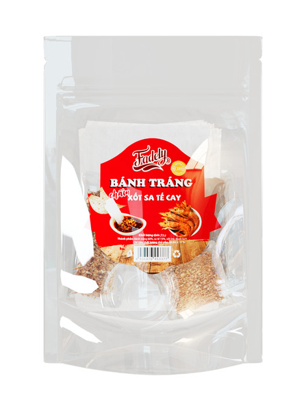 Rice paper with shrimp satay dipping sauce
