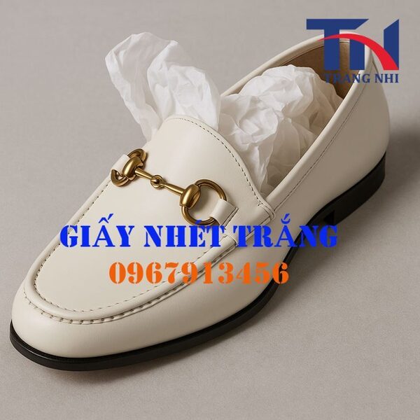 White shoe stuffing paper