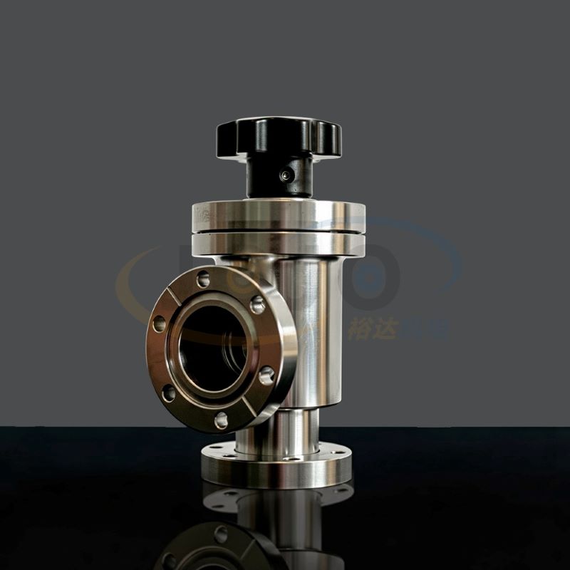 High vacuum angle (block) valve-manual