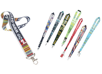 Heat transfer printed lanyard
