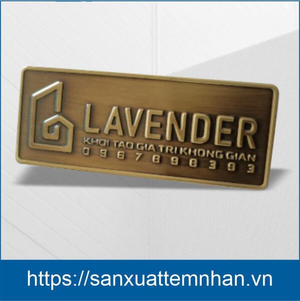 Custom engraved brass labels