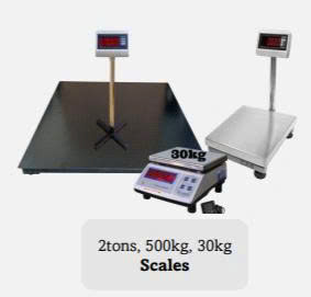 2-Ton, 500kg & 30kg Scales