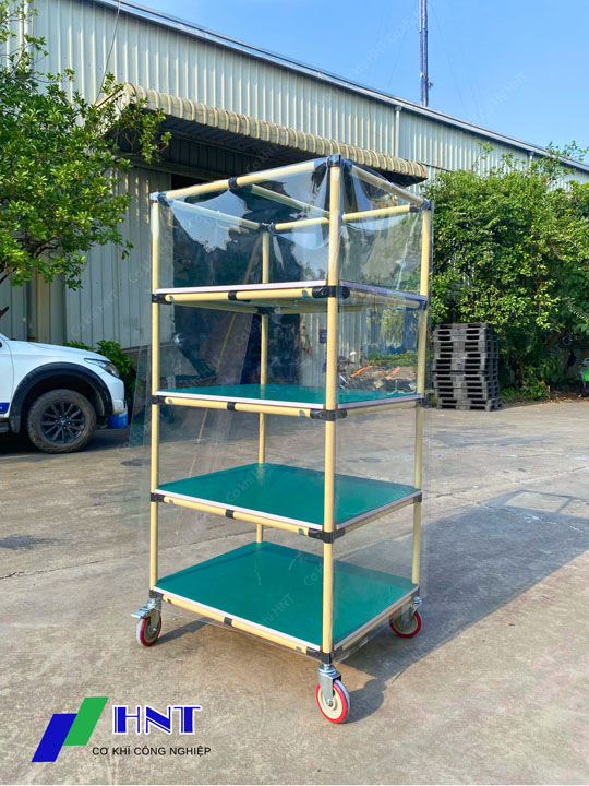 4-Tier anti-static trolley