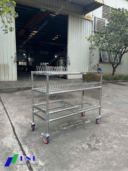 Stainless steel trolley
