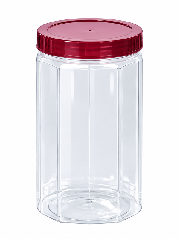 PET jars H103 nắp nâu - 600ml - H150mm