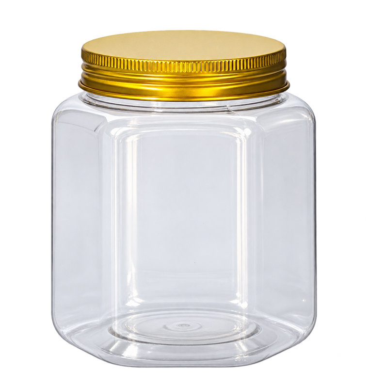 Pentagon PET jars - 300ml - H100mm