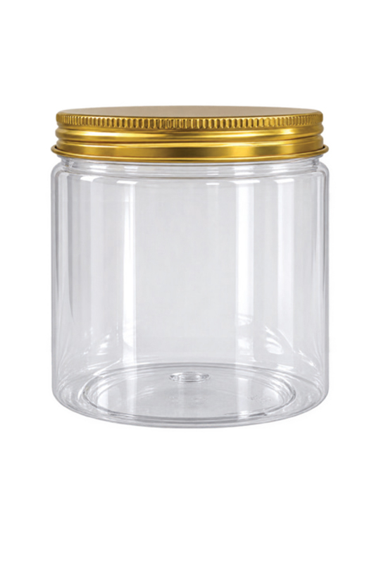 Round PET jars P84 T84081 500ml H81mm