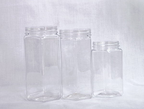 Shaped PET jars