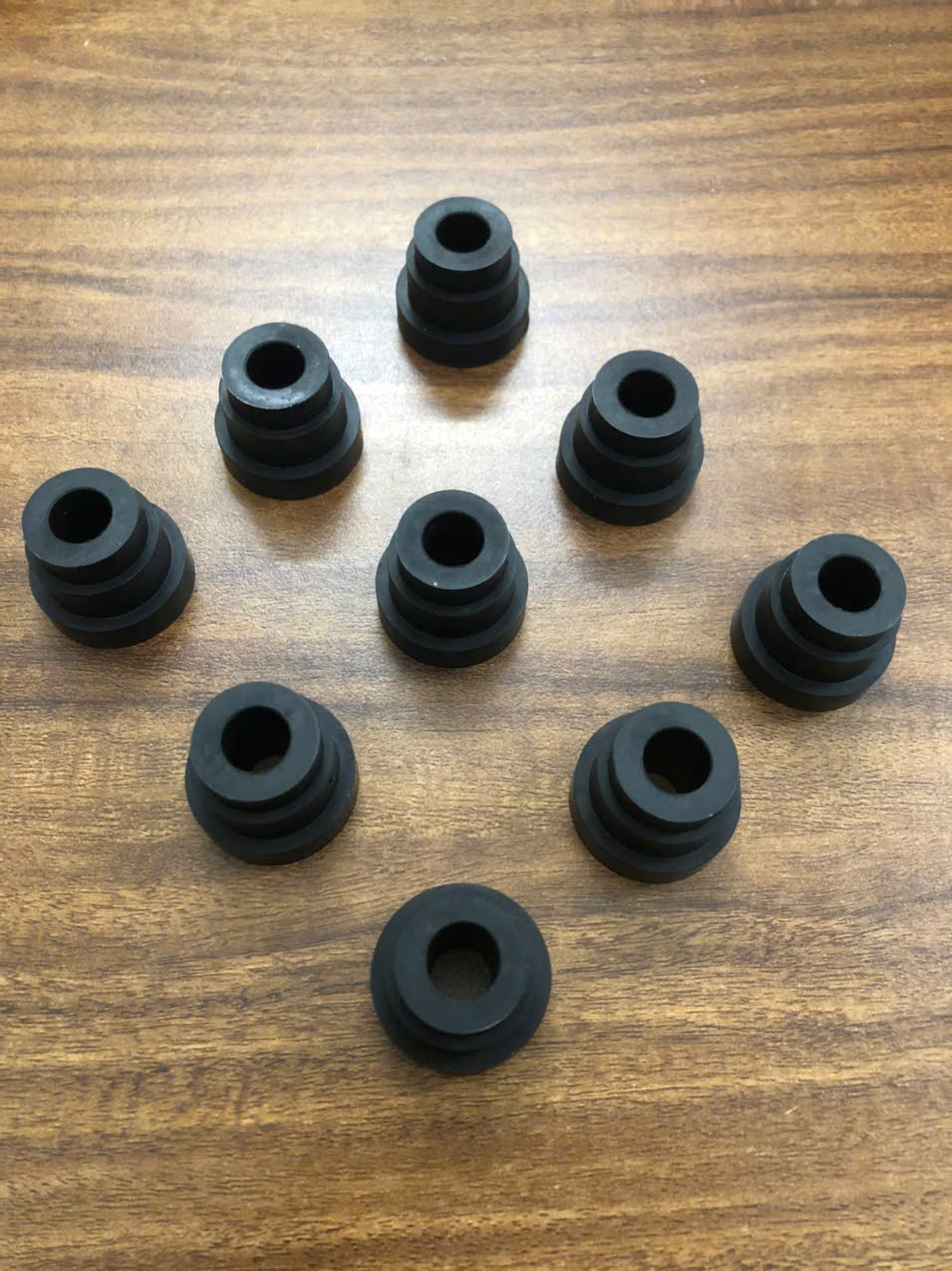 Rubber stopper with hole