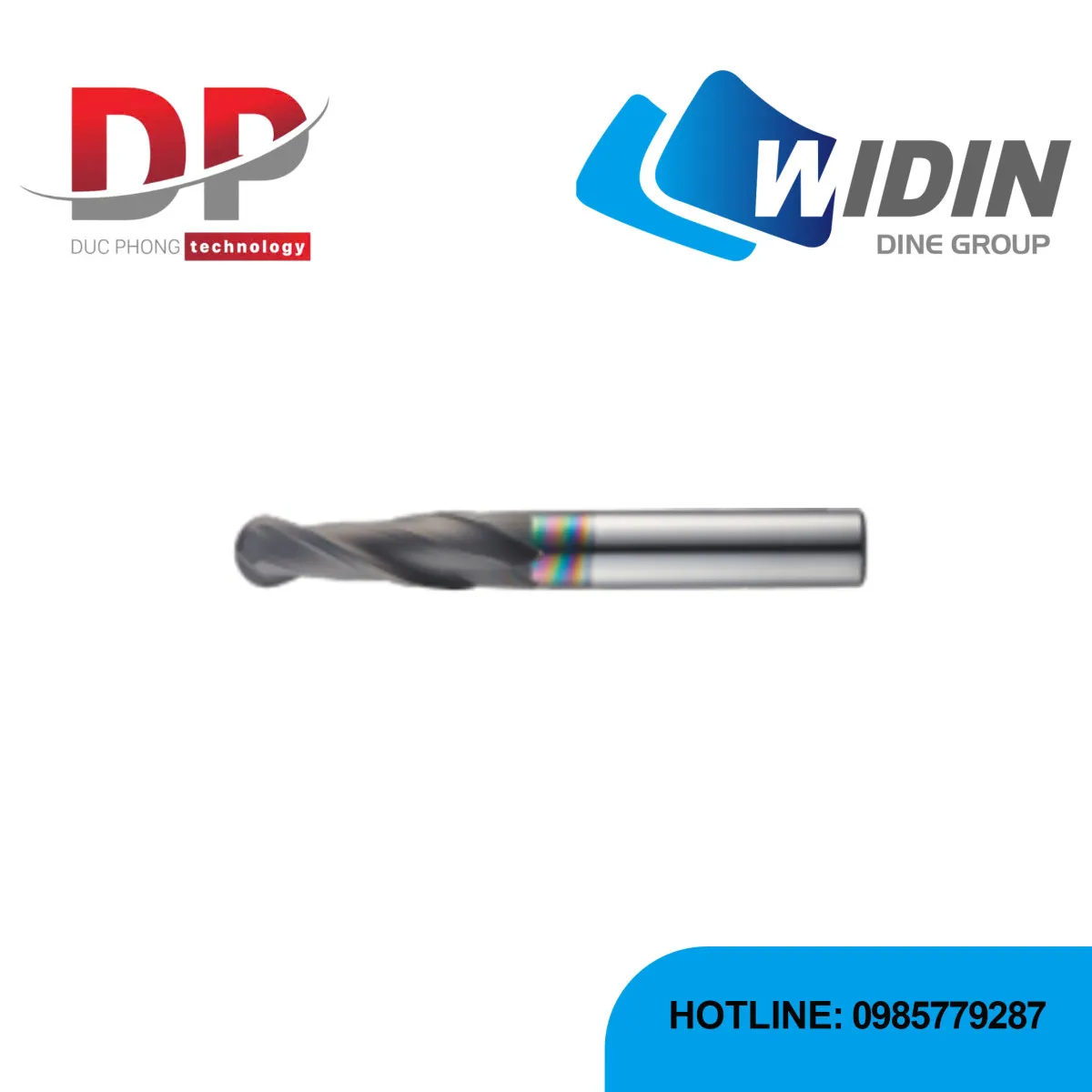 WIDIN G Series 2-Flute Ball Nose End Mill