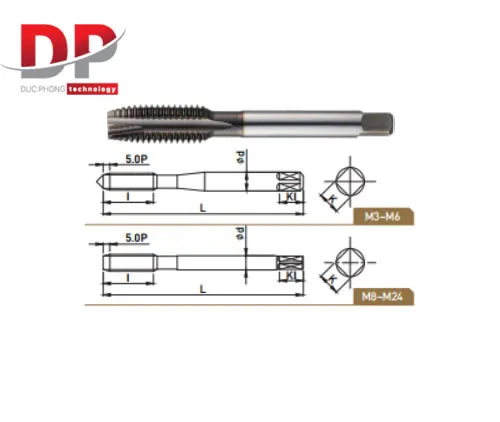 WIDIN VDCM Series Straight Flute Tap