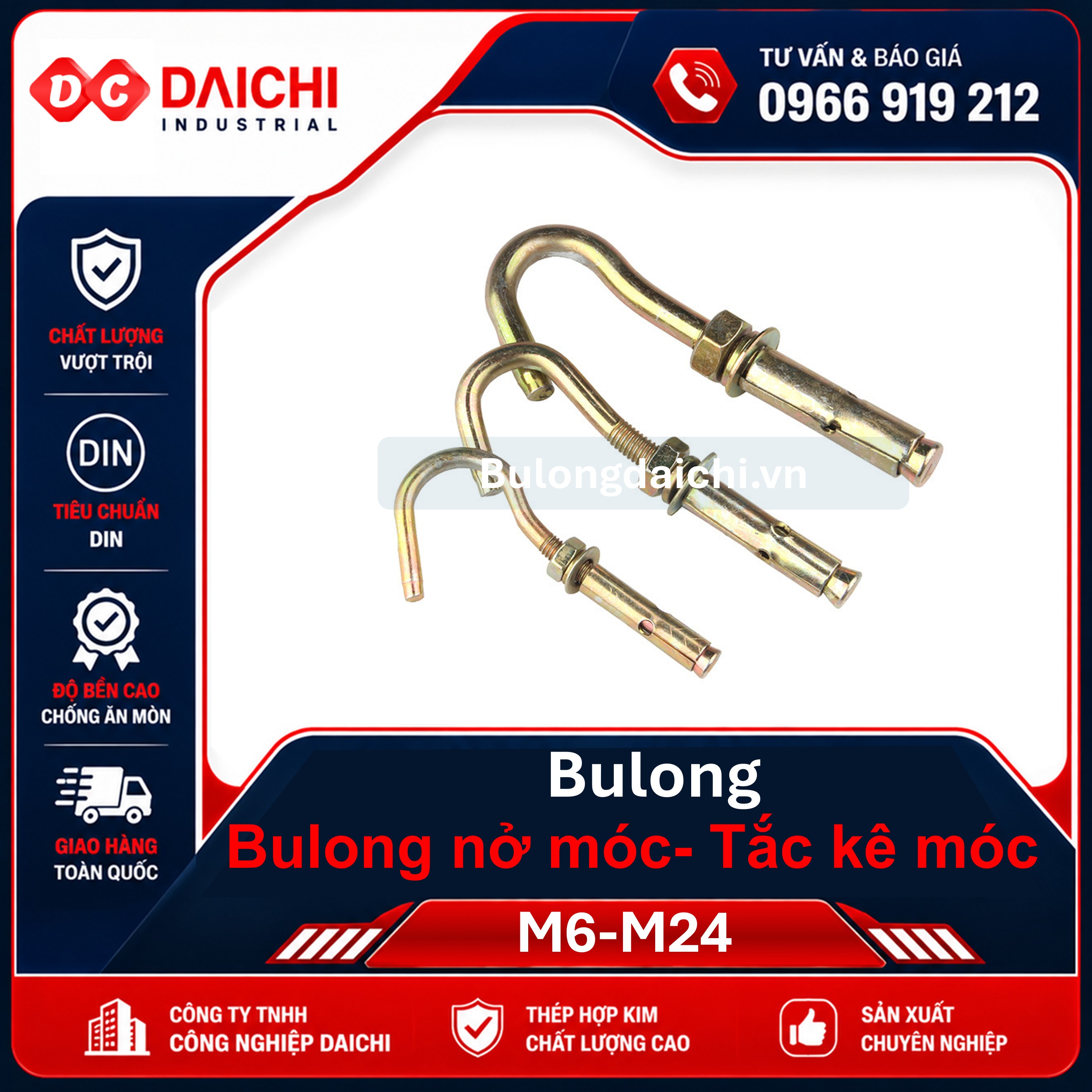 Hook expansion bolt